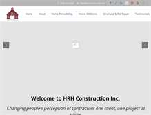 Tablet Screenshot of hrhconstruction.net